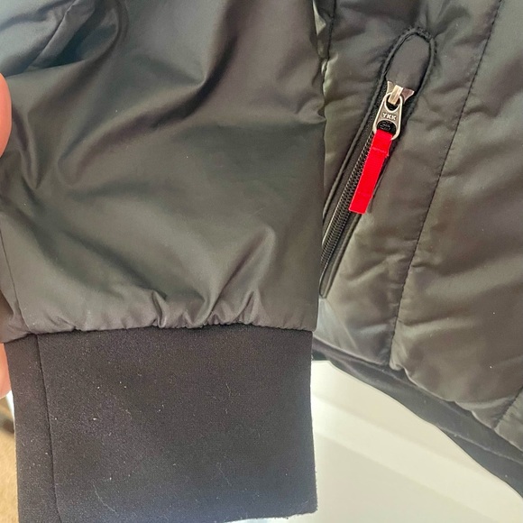 The North Face Kids Black and Red Reversible Jacket with High Collar - Picture 6 of 14